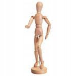Gestalta - drewniana figurka manekin artystyczny 33 cm