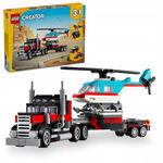 LEGO Creator 3 w 1 31146 Ciężarówka z platformą i helikopter - Zestaw