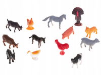 Figurki Zwierzęta Morskie Dzikie Zagrodowe Dinozaury Zestaw Mix 48 sztuk