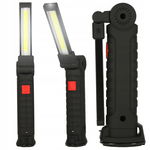 Lampa Warsztatowa LED USB 5 Trybów Magnes Hak Akumulator 1200mAh 200lm