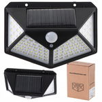 Lampa Solarna 100 LED Czujnik Ruchu i Zmierzchu 3 Tryby