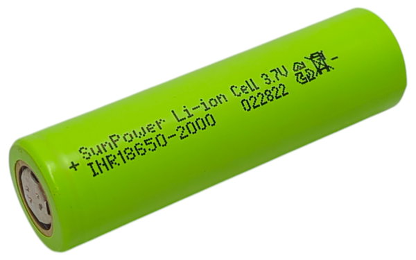 Akumulator Ogniwo18650 Li-ion SunPower INR18650-2000 2000mAh 20A 3.7V