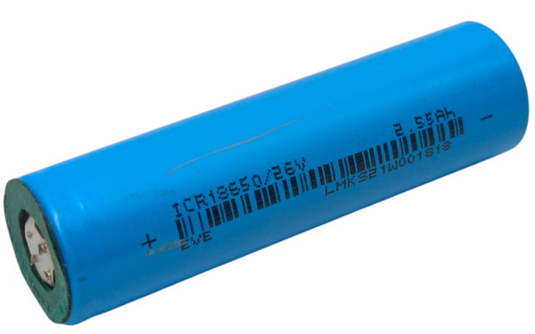 Akumulator Ogniwo EVE ICR18650 26V 2550mAh 3,6V 7,65A