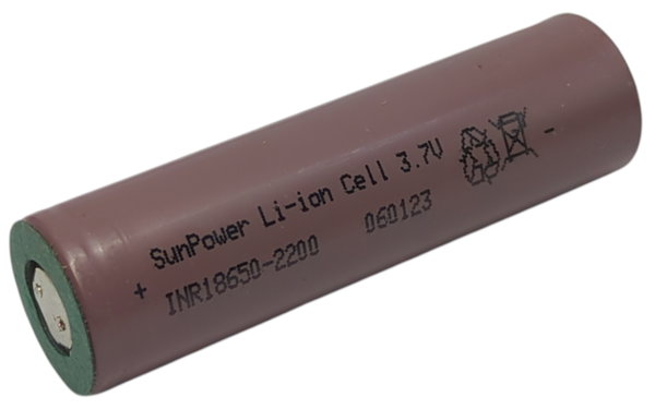 Akumulator Ogniwo 18650 Li-Ion SunPower INR18650-2200 2200mAh 20A 3.7V