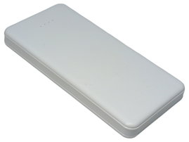 Powerbank SIMPLE 10000mAh USB-A USB-C microUSB Li-Poly Biały