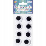RUCHOME OCZY OCZKA SAMOPRZYLEPNE 24MM DO DEKORACJI OZDOBA MASKOTEK