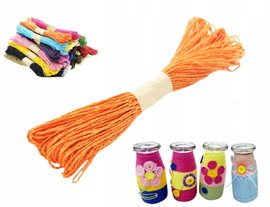 SZNUREK PAPIEROWY POMARAŃCZOWY DO RĘKODZIEŁA I DEKORACJI DIY 2MM 30M