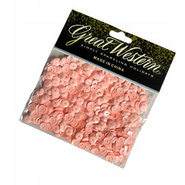 CEKINY JASNY RÓŻOWY DEKORACYJNE DO OZDABIANIA 6MM 14G