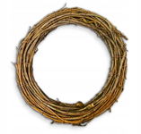 OZDOBA NATURALNA RING RATTANOWY WIANEK 23 CM