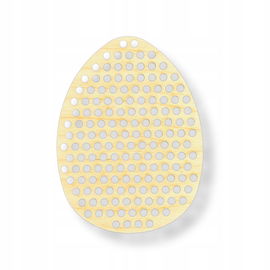 DREWNIANA PRZEPLATANKA JAJKO PISANKA SZNUROWANKA ZRĘCZNOŚCIOWA 14CM