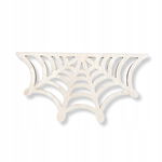 DREWNIANA PÓŁ-PAJĘCZYNA HALLOWEEN DEKOR NA ŚCIANĘ DECOUPAGE MAKRAMA 15CM