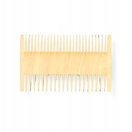 GRZEBIEŃ DREWNIANY DO MAKRAMY DO ROZCZESYWANIA PODWÓJNY 14CM