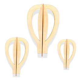 BALONY 3D DREWNIANA DEKORACJA WISZĄCA POKÓJ DZIECIĘCY