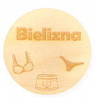 DREWNIANA PLAKIETKA TABLICZKA NA SZUFLADĘ PUDEŁKO DECOUPAGE PLAKIETKI 1SZT