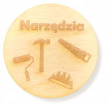 DREWNIANA PLAKIETKA TABLICZKA NA SZUFLADĘ PUDEŁKO DECOUPAGE PLAKIETKI 1SZT