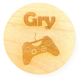 DREWNIANA PLAKIETKA TABLICZKA NA SZUFLADĘ PUDEŁKO DECOUPAGE PLAKIETKI 1SZT