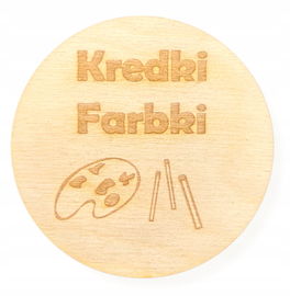 DREWNIANA PLAKIETKA TABLICZKA NA SZUFLADĘ PUDEŁKO DECOUPAGE PLAKIETKI 1SZT