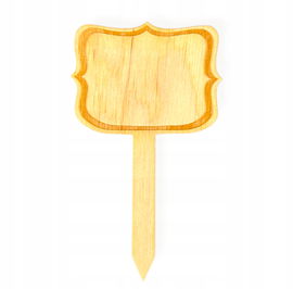 DREWNIANA TABLICZKA TABLICZKI ZNACZNIK ETYKIETA DO OPISU ROŚLIN OGRODNICZA