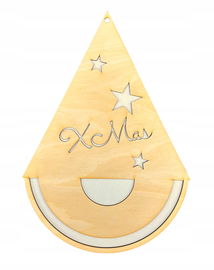 DREWNIANA BAZA OBRĘCZ DO MAKRAMY ŁAPACZA SNÓW XMAS