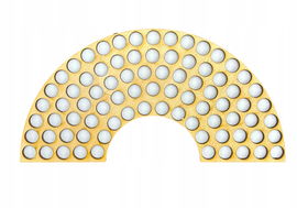 DREWNIANA TĘCZA OBRĘCZ BAZA DO MAKRAMY SKLEJKA ŁAPACZ SNÓW 20X10CM