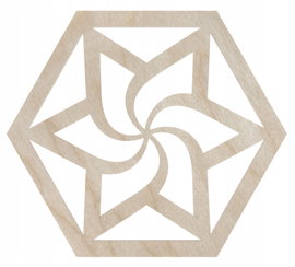 DREWNIANA PODKŁADKA PODKŁADKI PODSTAWKA POD KUBEK DECOUPAGE ZE SKLEJKI