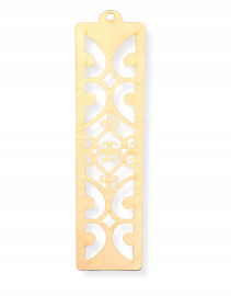 ZAKŁADKA DO KSIĄŻKI DREWNIANA BAZA AŻUR AŻUROWA DECOUPAGE SKLEJK DEKOR 15CM