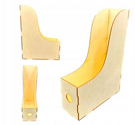 SEGREGATOR ORGANIZER NA DOKUMENTY PAPIERY DREWNIANY BIUROWY A4 SKLEJKI EKO