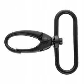 KARABIŃCZYK METALOWY 38MM KRAB CZARNY MAT