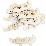 Scrapki drewniane krokodyl krokodyle aligator 10sz