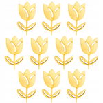 SCRAPKI DREWNIANE TULIPAN TULIPANY KWIATEK KWIATKI 10SZT 6CM