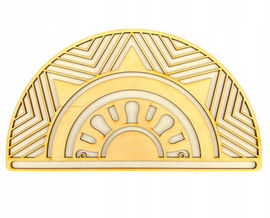 DREWNIANA PÓŁMANDALA BAZA DO MAKRAMY MANDALA 20CM