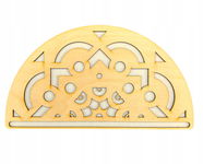 DREWNIANA PÓŁMANDALA BAZA DO MAKRAMY MANDALA 20CM