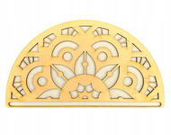 DREWNIANA PÓŁMANDALA BAZA DO MAKRAMY MANDALA 20CM