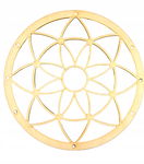 BAZA OBRĘCZ DO ŁAPACZA SNÓW MANDALA AŻUR 25CM KWIAT