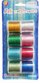 Nitki metalizowane mix 8 kolorów
