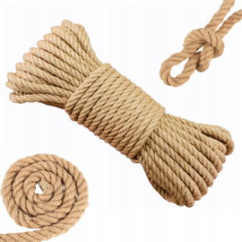 LINA JUTOWA SZNUR LINKA OZDOBNA ŻEGLARSKA SZNUREK NA DRAPAK 8MM 25M