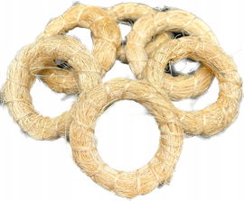 RING Z SIZALU BAZA POD WIENIEC KOŁO 7CM 6SZT.