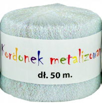 Kordonek metalizowany perłowy do haftu