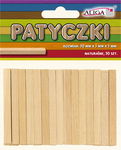 Patyczki drewniane naturalne kwadratowe 50 szt