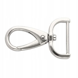 KARABIŃCZYK METALOWY 25MM NIKIEL SREBRO BRELOK