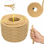 LINA JUTOWA SZNUR LINKA OZDOBNA ŻEGLARSKA SZNUREK NA DRAPAK 18MM 50M