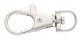 Karabińczyk do torebki paska kluczy brelok SREBRNY 10mm 10 szt