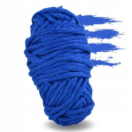 Sznurek do makramy bawełniany skręcany 3mm 20m chabrowy