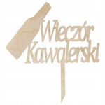 DREWNIANY TOPPER WIECZÓR KAWALERSKI