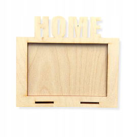 DREWNIANA RAMKA NA ZDJĘCIE HOME 10X15 CM DECOUPAGE