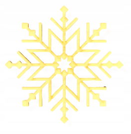 DREWNIANA ŚNIEŻYNKA ŚNIEG DEKOR OZDOBA DEKORACYJNA DECOU ZE SKLEJKI 10CM