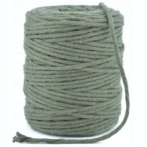 Sznurek bawełniany do makramy 3mm 100m khaki
