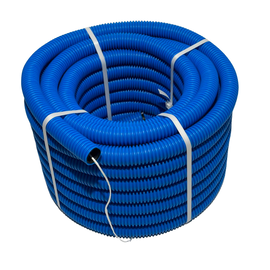 RURA KARBOWANA AROT 40mm 40/32 50M PESZEL DO ZIEMI AROT NIEBIESKI Z PILOTEM