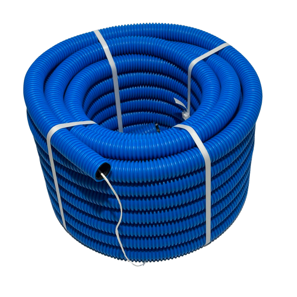 RURA KARBOWANA AROT 40mm 40/32 50M PESZEL DO ZIEMI AROT NIEBIESKI Z PILOTEM
