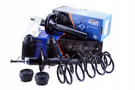 KRAFT AMORTYZATORY SPRĘŻYNY ODBOJE PODUSZKI PRZÓD SEAT LEON TOLEDO SKODA VW